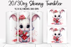 Valentine skinny tumbler - Sublimation Tumbler Design Product Image 1