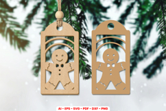 Christmas Gift Tag Laser Cut SVG Product Image 1