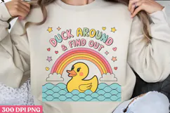 Duck Around & Find Out PNG, Funny Duck Sublimation PNG Product Image 3