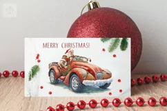 Watercolor Santa cliparts. 2 PNG sublimation Product Image 3