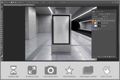 Digital Display Subway Station Product Image 2