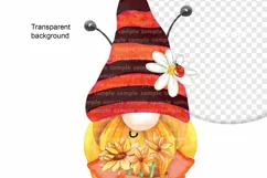 Gnomes. Hand drawn gnomes. Gnomes PNG clipart. Summer gnome Product Image 5