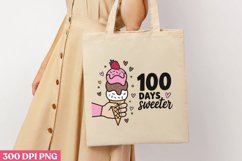 100 Days Sweeter PNG,100 Days Of School Sublimat Product Image 3