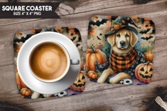 Holiday Themes Square Coaster Bundle, Festive Coaster PNG Product Image 4