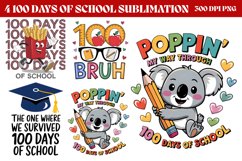 100-Days-of-School-Sublimation PNG Product Image 1