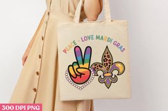 Peace, love, Mardi Gras PNG, Mardi Gras Sublimation PNG Product Image 3