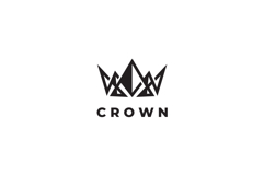 Abstract Crown Logo Design Vector Template Product Image 3