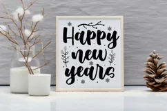 Happy new years SVG, Christmas Round Ornaments SVG Product Image 3