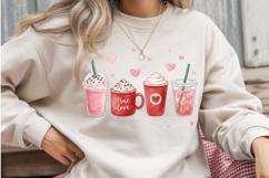 Valentine Coffee PNG, Cute Coffee Drinks Clipart, True Love Product Image 3