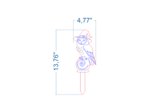 Halloween Owl Yard Stake SVG laser cut file for Glowforge Product Image 3