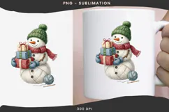 Yarn snowman png design for T-shirts Product Image 3