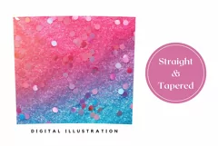 Glitter Tumbler Design, Ombre Tumbler Sublimation Design PNG Product Image 3