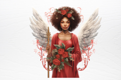 Christmas Angel Sublimation Clipart PNG Product Image 3