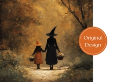 Halloween Witches Tumbler, Fantasy Tumbler Wrap Product Image 3