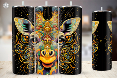 4 Giraffe Tumbler Sublimation, 20 oz Tumbler Wrap Product Image 5