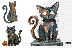 Spooky Cats Clipart Product Image 1