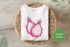 Hand Drawn Dragon Fruit Illustration, Cartoon Dragon Fruit Product Image 3