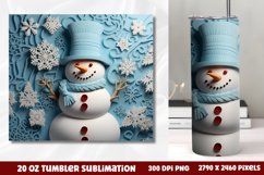 Christmas 20 OZ Tumbler Wrap PNG, Christmas Tumbler Wrap Product Image 3