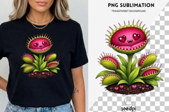 Kawaii Venus Flytrap PNG | Cute Creepy Carnivorous Plant Product Image 3