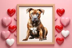 Valentine Pet Dogs Clipart, Valentine Pets Clipart Product Image 3