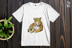 Watercolor Jaguar Big Cat Clipart Sublimation PNG Product Image 2