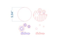 Spring Welcome SVG laser cut files for Glowforge Product Image 3