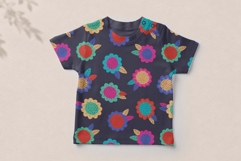 Bright Folk Flowers Pattern Product Image 3