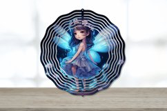 Kawaii Luminescence Fairy at Night, Wind Spinner,Wind Spinner Png, watercolor baby cow, garden wind spinner, 10 inch wind spinner, wind spinner hanging, wind spinner designs, sublimation designs, wind spinner png, Suncatcher PNG, Floral Fairy PNG, Fairy W