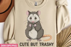 Cute but trashy PNG, Funny Sarcastic Animal Quotes PN Product Image 3