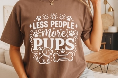 Less People More Pups Svg, Dog Mom Svg, Funny Dog Lover Svg. Product Image 4