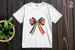 Striped Ribbon Bow Clipart Sublimation PNG Product Image 2