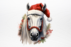 Christmas Horses Clipart PNG Product Image 3
