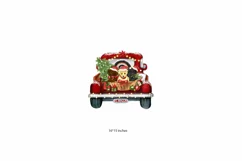 Christmas labrador dogs in a truck, Christmas labrador Product Image 3
