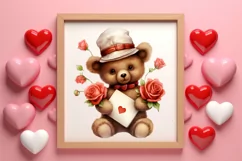Sweet Valentine Clipart, Watercolor Valentines Day Product Image 3
