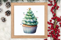 Christmas Cupcake Collection, Christmas Cupcake Clipart Product Image 3