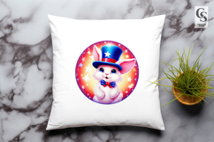 Cute Bunny Top Hat Magic Clipart Sublimation PNG Product Image 3