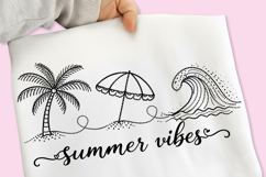 Summer Seashell Bow PNG, Summer Vibes PNG, Minimalist Beach Product Image 1