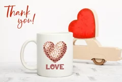 Love Heart Illustration PNG, Valentine's Heart Sublimation Product Image 3