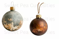 Christmas, Vintage Ornaments, Ephemera, PNG, Clipart Product Image 3