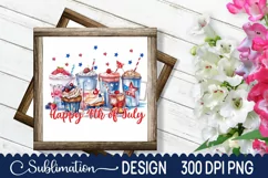 4th Of July Coffee Coffee Sublimation - 4th Of July PNG Product Image 3