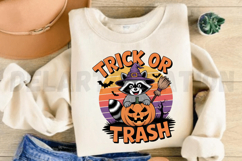 Feral Kid Halloween Raccoon Sublimation PNG Design Product Image 2