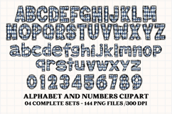 Father’s Day Alphabet clipart, father’s day letters doodle Product Image 3