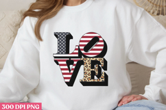 LOVE PNG, Memorial Day Sublimation PNG Product Image 1