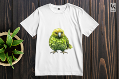 Green Parrot Watercolor Clipart Sublimation PNG Product Image 2