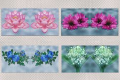 Mugs with a pattern -Flowers under ice | 15 mug designs, JPG Product Image 4