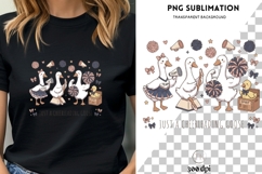 Just A Cheerleading Goose PNG | Cheerleader Goose Design Product Image 3