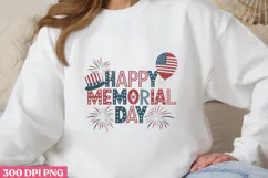 Happy Memorial Day PNG, Memorial Day Sublimation PNG Product Image 1
