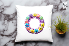 Cute Star Frame Clipart Sublimation PNG Product Image 3