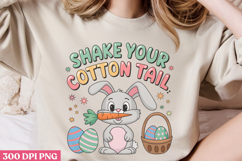 Shake your cotton tail PNG, Design Easter Sublimation PNG Product Image 3