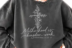 Motherhood Is Kingdom Work PNG, Proverbs 31 Christian Mom PN Product Image 3